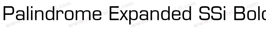 Palindrome Expanded SSi Bold Expand字体转换